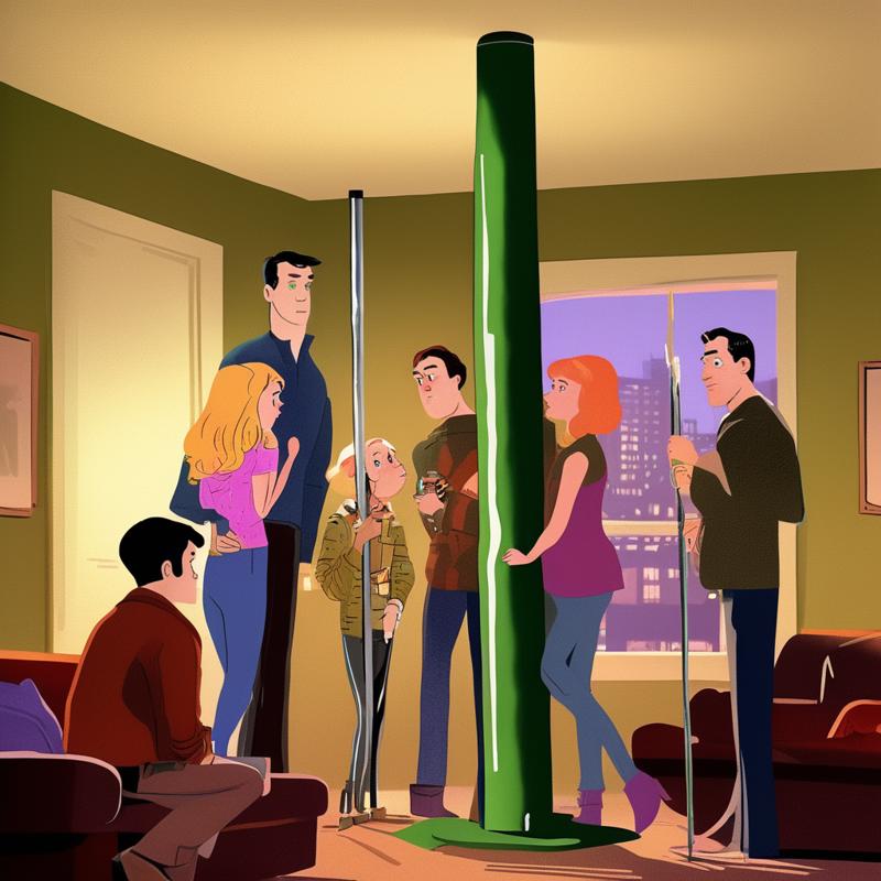 00193-2980811961-A group of upper_middle_class New_Yorker's gathered around a galvanized_metal pole in a living room, family holiday, surly expre.png